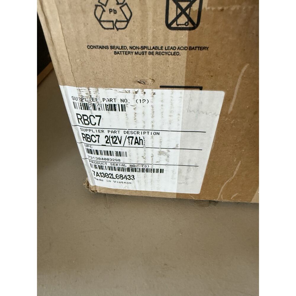 APC Replacement Battery Cartridge RBC7 - Picture 2 of 4